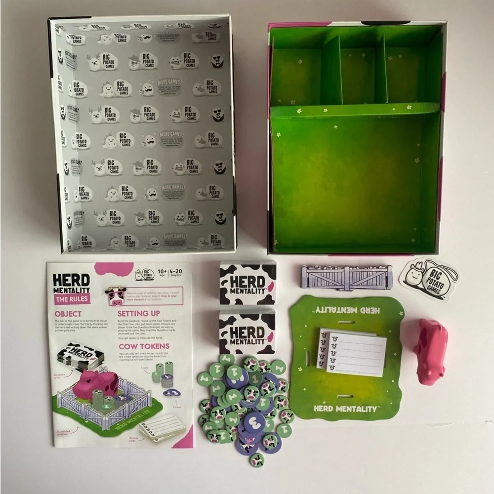 Herd Mentality The Udderly Hilarious Party Game Family Game Night Gently‎ Used